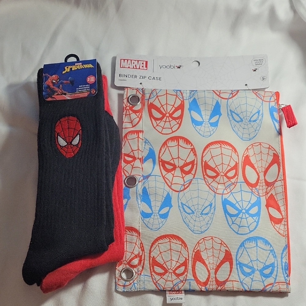 Marvel Spider-Man Black and Red Casual Socks